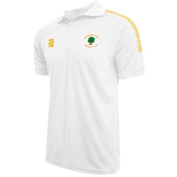 Kegworth Town CC - Supporters - Dual Solid Colour Polo - White