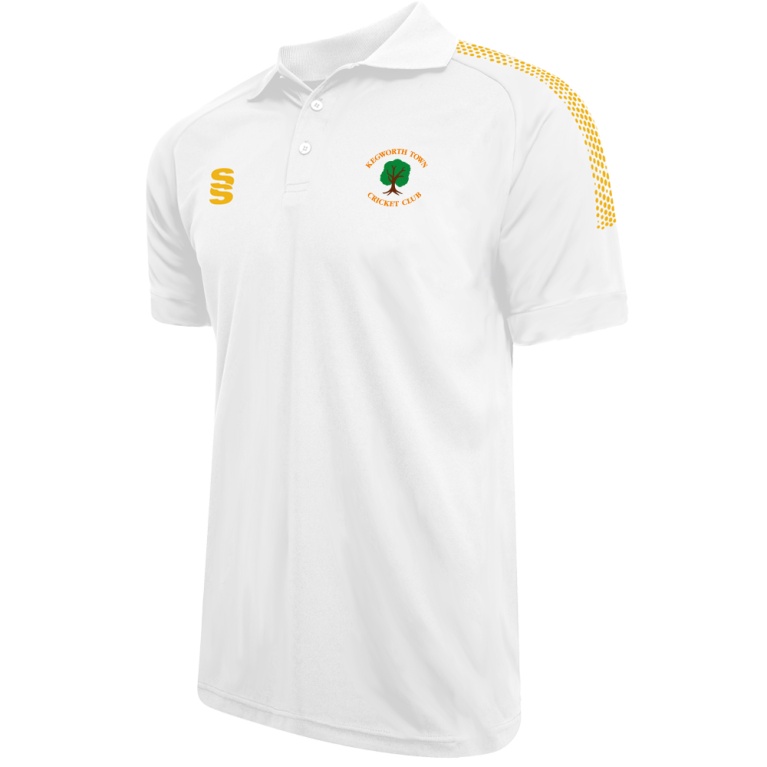 Kegworth Town CC - Supporters - Dual Solid Colour Polo - White