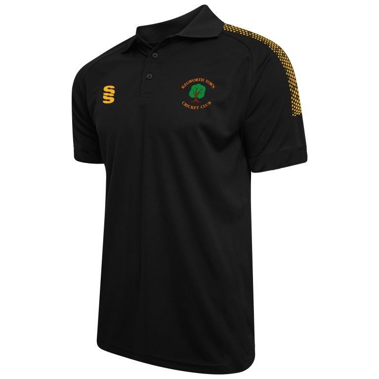 Kegworth Town CC - Supporters - Dual Solid Colour Polo - Black